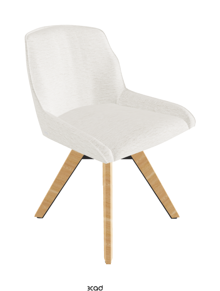 Tyler Swivel Dining Chair_Graphite Embossed_Natural Ashwood_Fabric_B240
