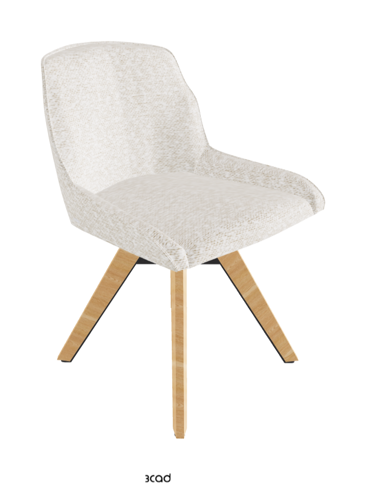 Tyler Swivel Dining Chair_Graphite Embossed_Natural Ashwood_Fabric_B241
