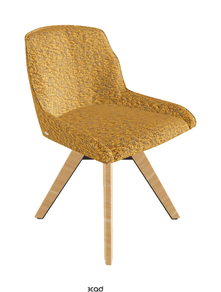 Tyler Swivel Dining Chair_Graphite Embossed_Natural Ashwood_Fabric_B247