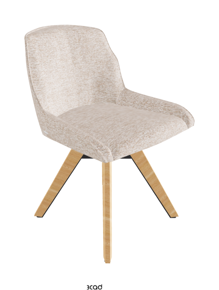 Tyler Swivel Dining Chair_Graphite Embossed_Natural Ashwood_Fabric_B732