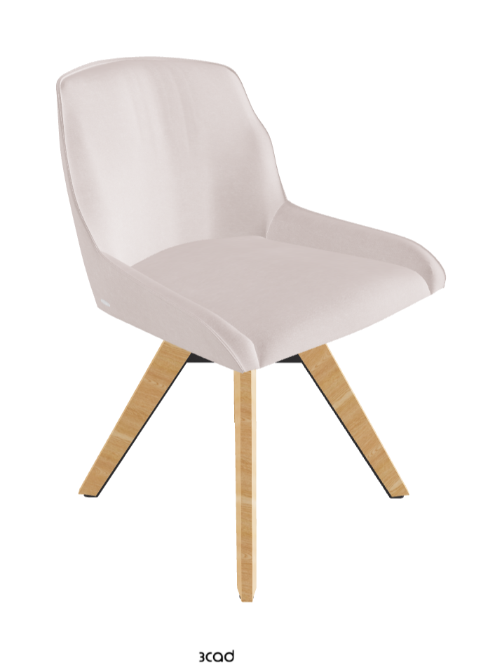 Tyler Swivel Dining Chair_Graphite Embossed_Natural Ashwood_Fabric_B923