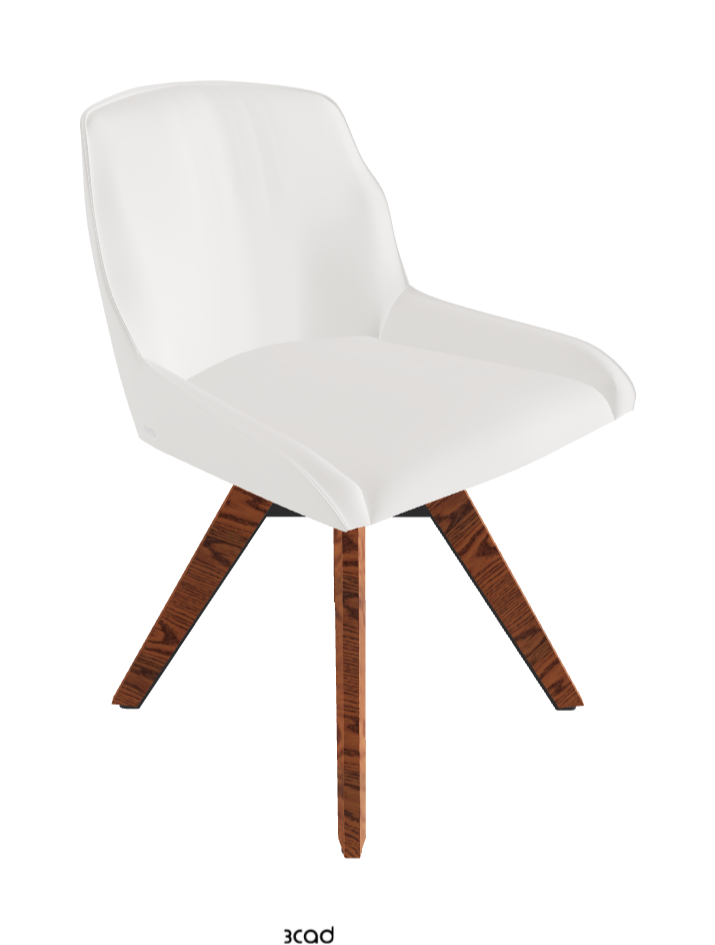 Tyler Swivel Dining Chair_Graphite Embossed_Canaletto Walnut Stained Ashwood_Soft Leather_Palladio