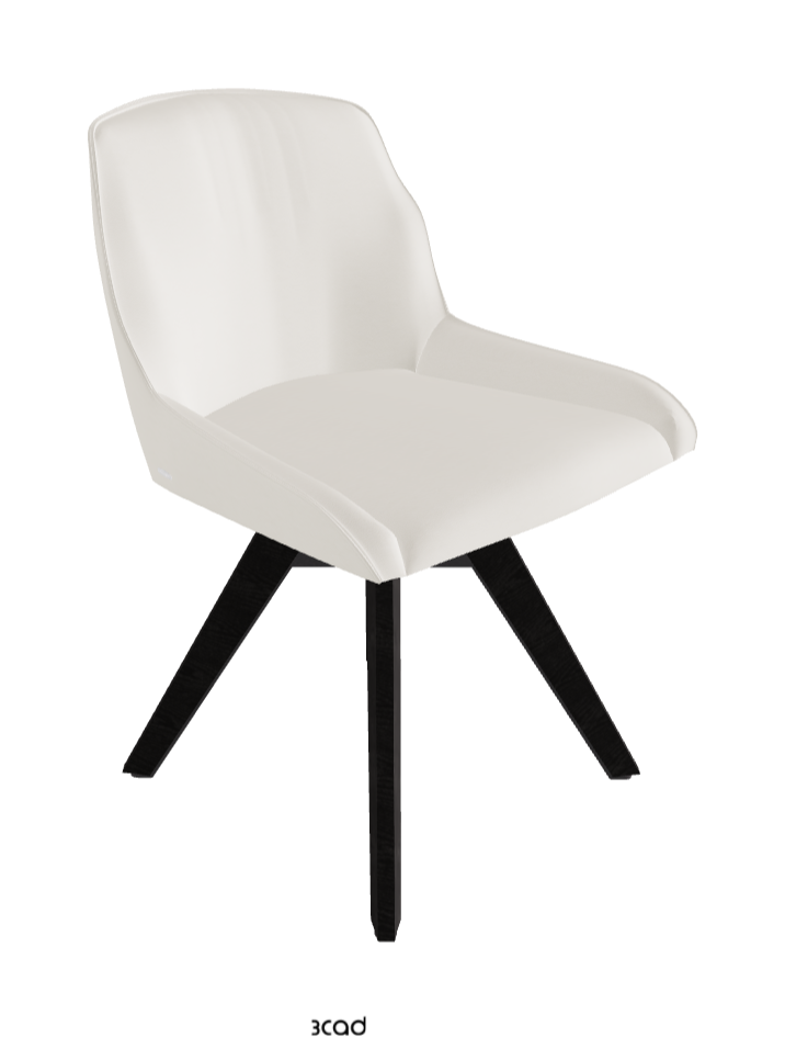 Tyler Swivel Dining Chair_Graphite Embossed_Open Pore Matt Black Ashwood_Soft Leather_Lino