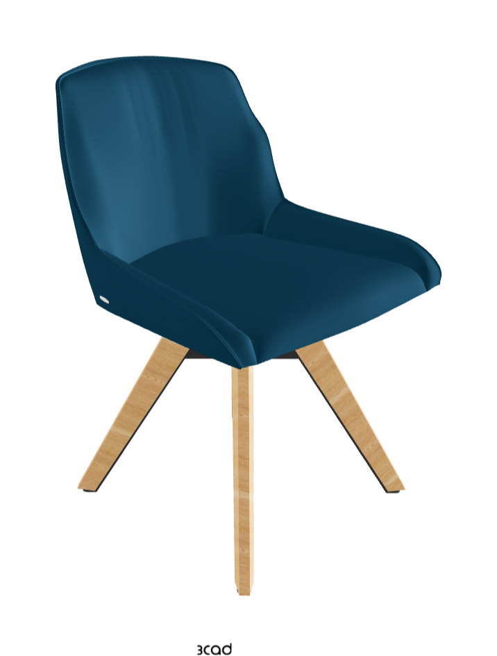 Tyler Swivel Dining Chair_Graphite Embossed_Natural Ashwood_Soft Leather_Capri