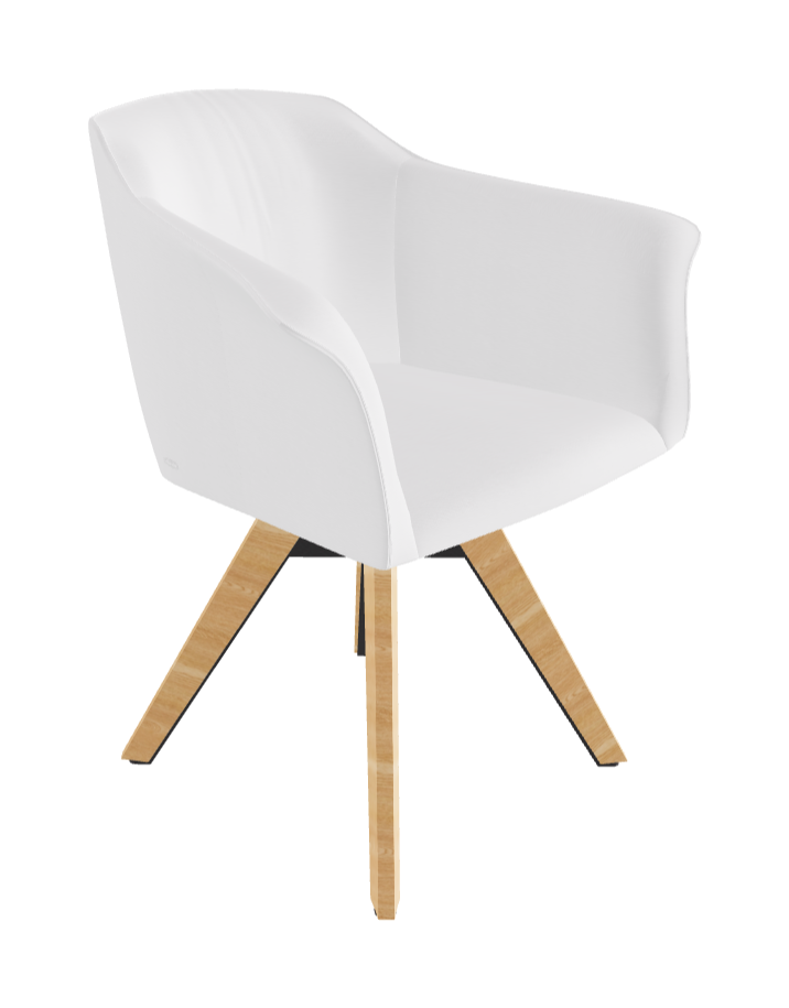 Tyler Swivel Dining Armchair_Graphite Embossed_Natural Ashwood_Fabric_B920