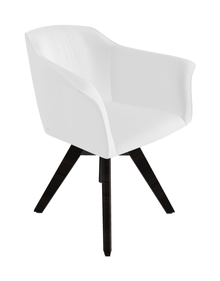 Tyler Swivel Dining Armchair_Graphite Embossed_Burned Oak Stained Ashwood_Fabric_B920