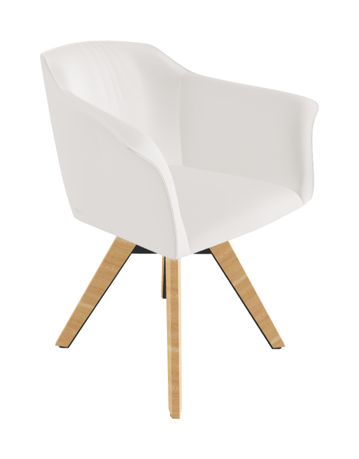 Tyler Swivel Dining Armchair_Graphite Embossed_Natural Ashwood_Soft Leather_Oyster