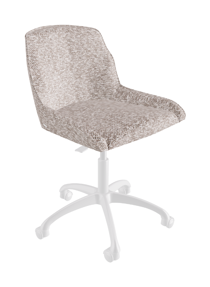 Tyler Wheels Swivel Office Chair_Polished Aluminium_Fabric_B242