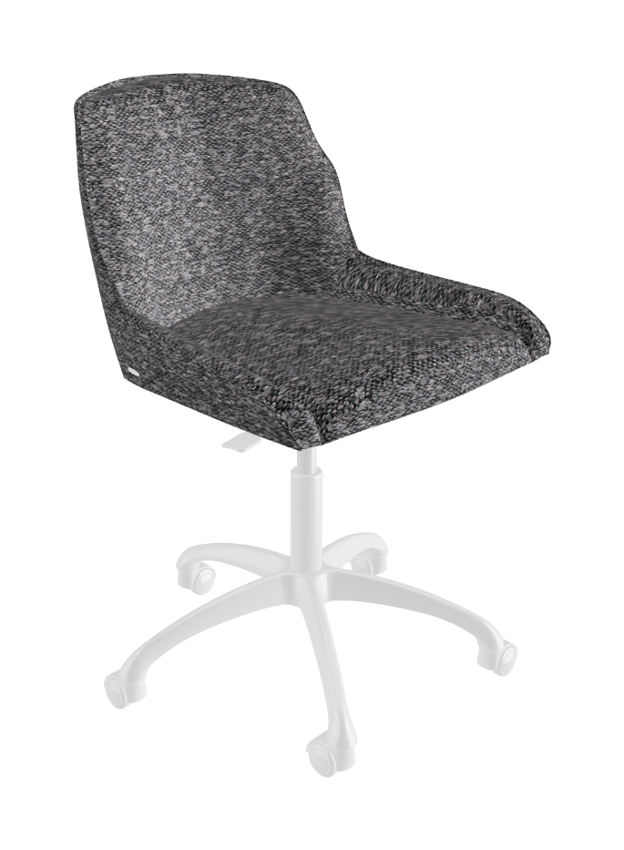 Tyler Wheels Swivel Office Chair_Polished Aluminium_Fabric_B244