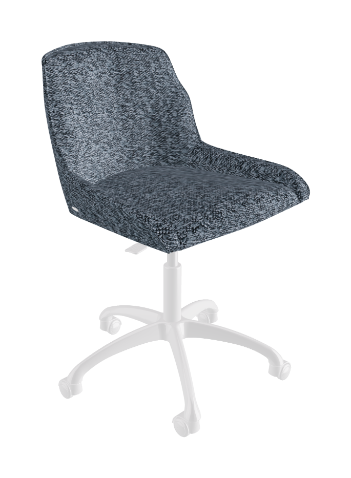 Tyler Wheels Swivel Office Chair_Polished Aluminium_Fabric_B245