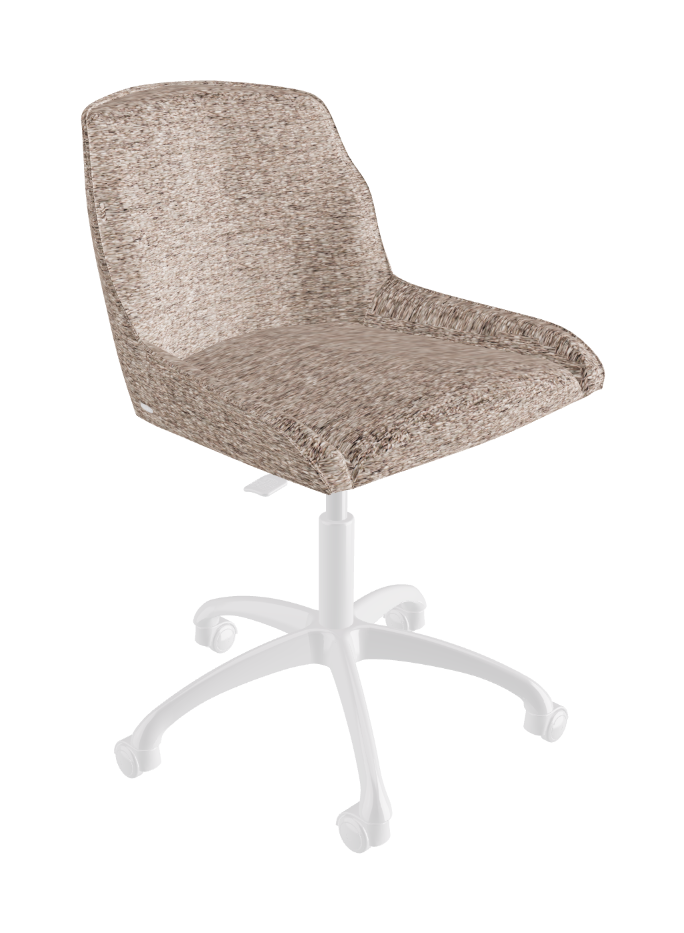 Tyler Wheels Swivel Office Chair_Polished Aluminium_Fabric_B731