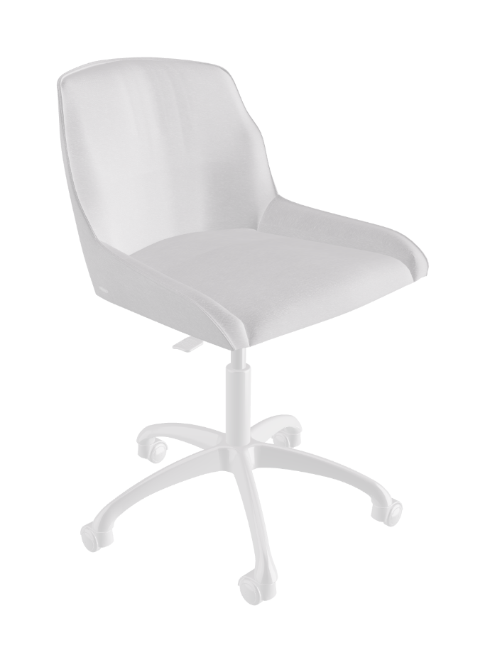 Tyler Wheels Swivel Office Chair_Polished Aluminium_Fabric_B921