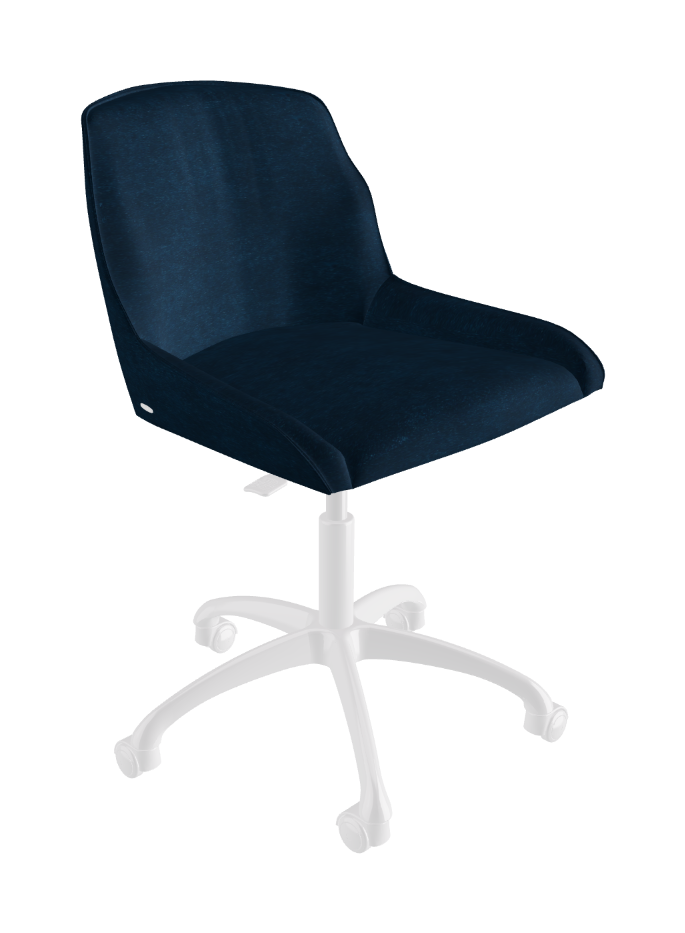 Tyler Wheels Swivel Office Chair_Polished Aluminium_Fabric_B929