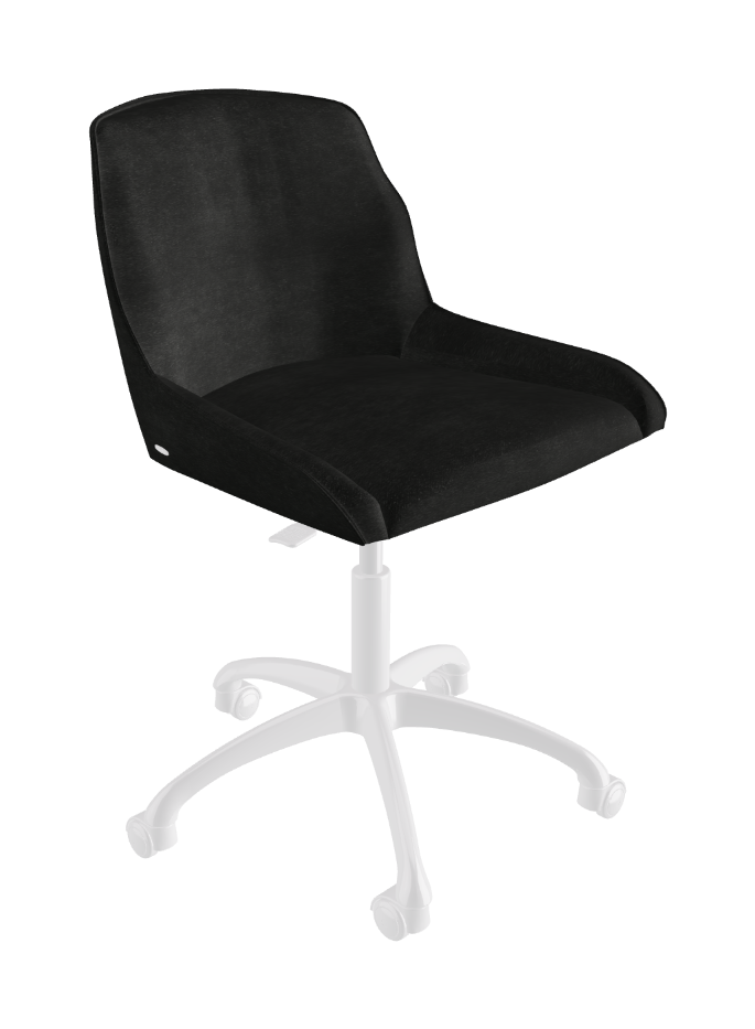 Tyler Wheels Swivel Office Chair_Polished Aluminium_Fabric_B932