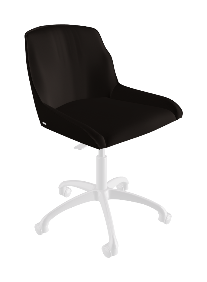 Tyler Wheels Swivel Office Chair_Polished Aluminium_Soft Leather_Moka