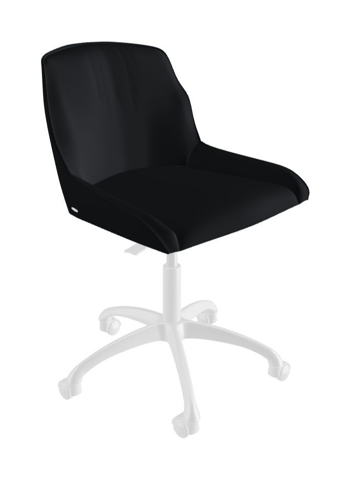 Tyler Wheels Swivel Office Chair_Polished Aluminium_Soft Leather_Atlantico