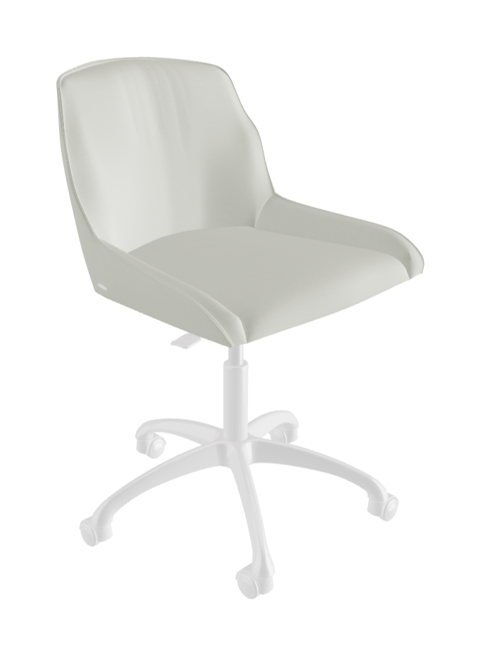 Tyler Wheels Swivel Office Chair_Polished Aluminium_Soft Leather_Artico