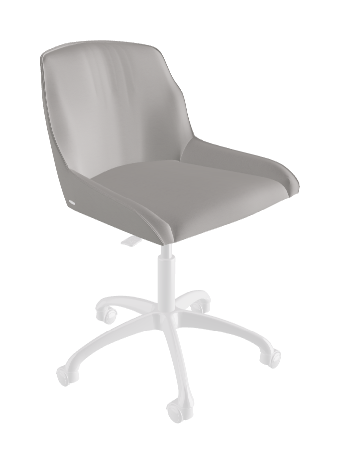Tyler Wheels Swivel Office Chair_Polished Aluminium_Soft Leather_Nardo