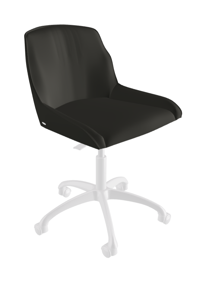 Tyler Wheels Swivel Office Chair_Polished Aluminium_Synthetic Leather_London