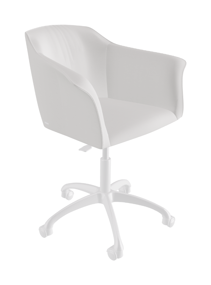 Tyler Wheels Swivel Office Armchair_Polished Aluminium_Soft Leather_Canova