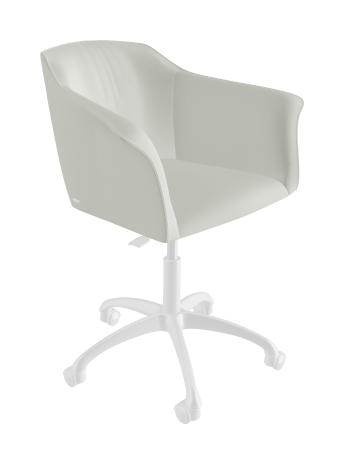 Tyler Wheels Swivel Office Armchair_Polished Aluminium_Soft Leather_Artico
