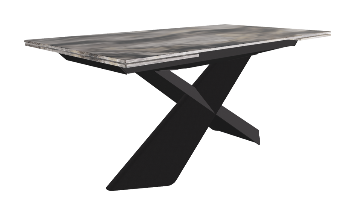 160-236×90×74h_CrystalArt Orobico Marble_Black Embossed_Closed