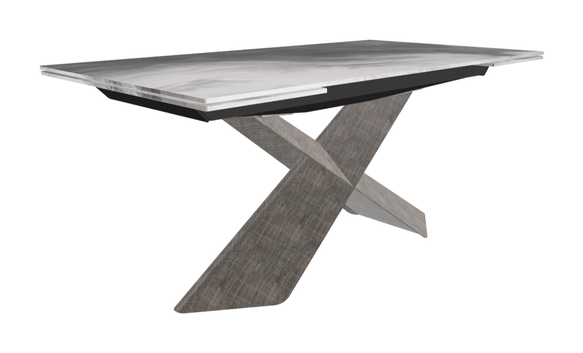 160-236×90×74h_CrystalArt CY01_Brushed Grey_Closed