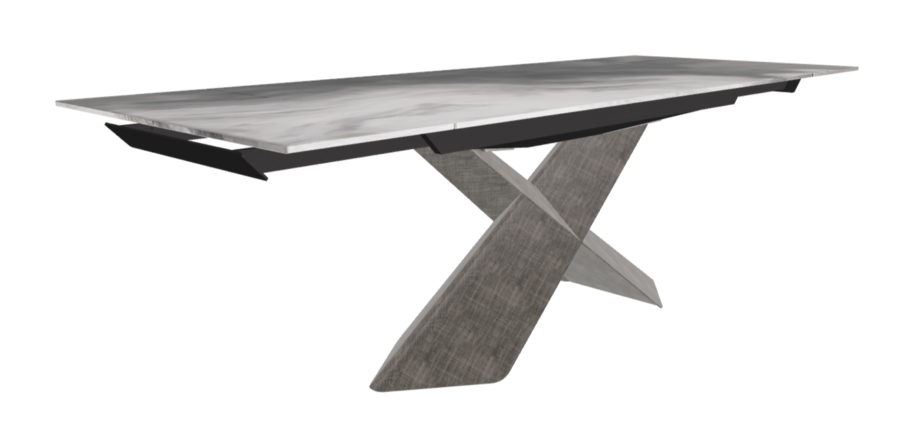 160-236×90×74h_CrystalArt CY01_Brushed Grey_Extended