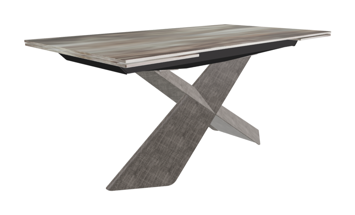 160-236×90×74h_CrystalArt CY02_Brushed Grey_Closed
