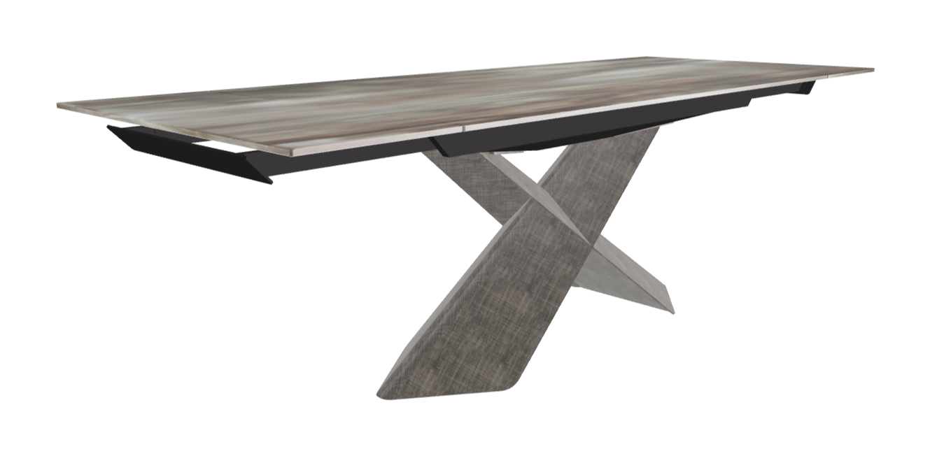160-236×90×74h_CrystalArt CY02_Brushed Grey_Extended