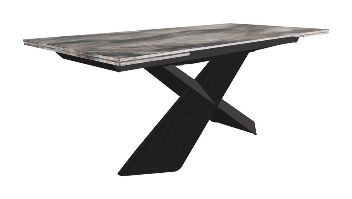 182-258×90×74h_CrystalArt Orobico Marble_Black Embossed_Closed