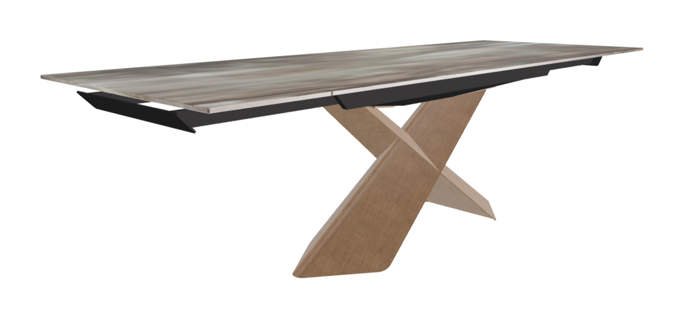 182-258×90×74h_CrystalArt CY02_Brushed Bronze_Extended