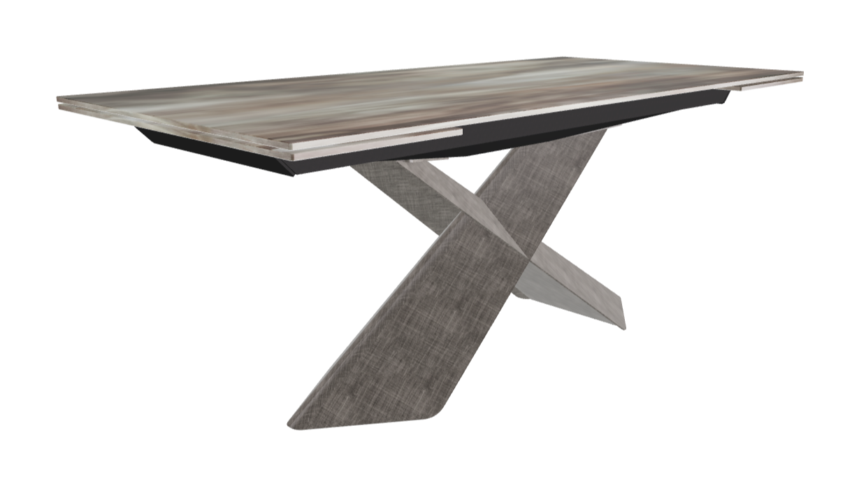 182-258×90×74h_CrystalArt CY02_Brushed Grey_Closed