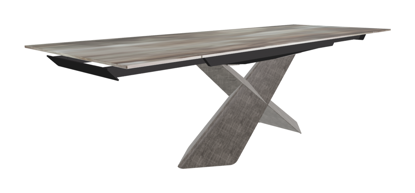 182-258×90×74h_CrystalArt CY02_Brushed Grey_Extended