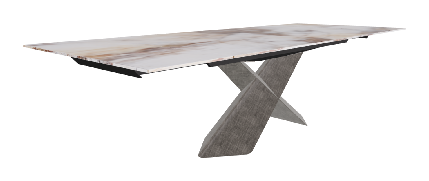 200-294×106×74h_CrystalArt Cotopaxi Marble_Brushed Grey_Extended