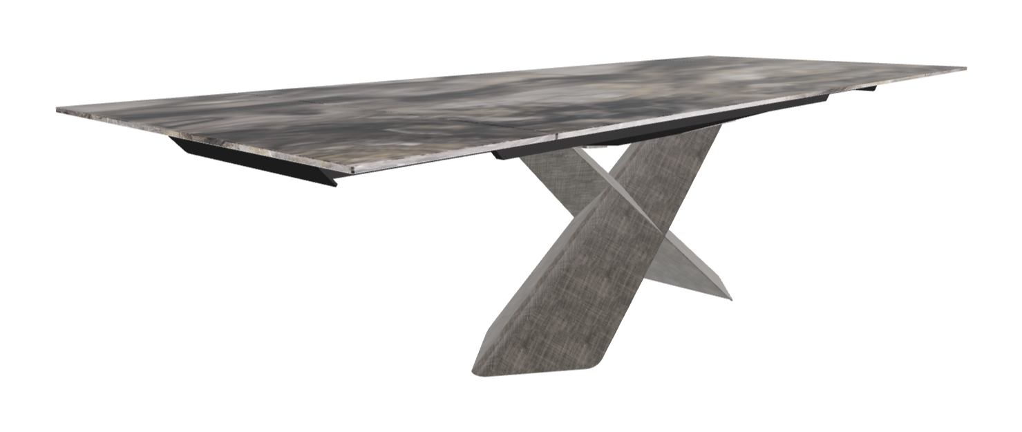 200-294×106×74h_CrystalArt Orobico Marble_Brushed Grey_Extended