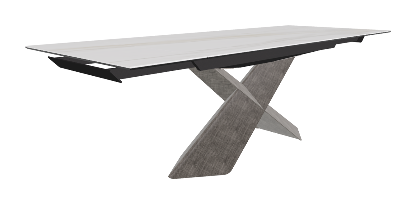 Cattelan Italia Tyron Keramik Drive Rectangular Extendible Dining Table – 160→236x90x74h