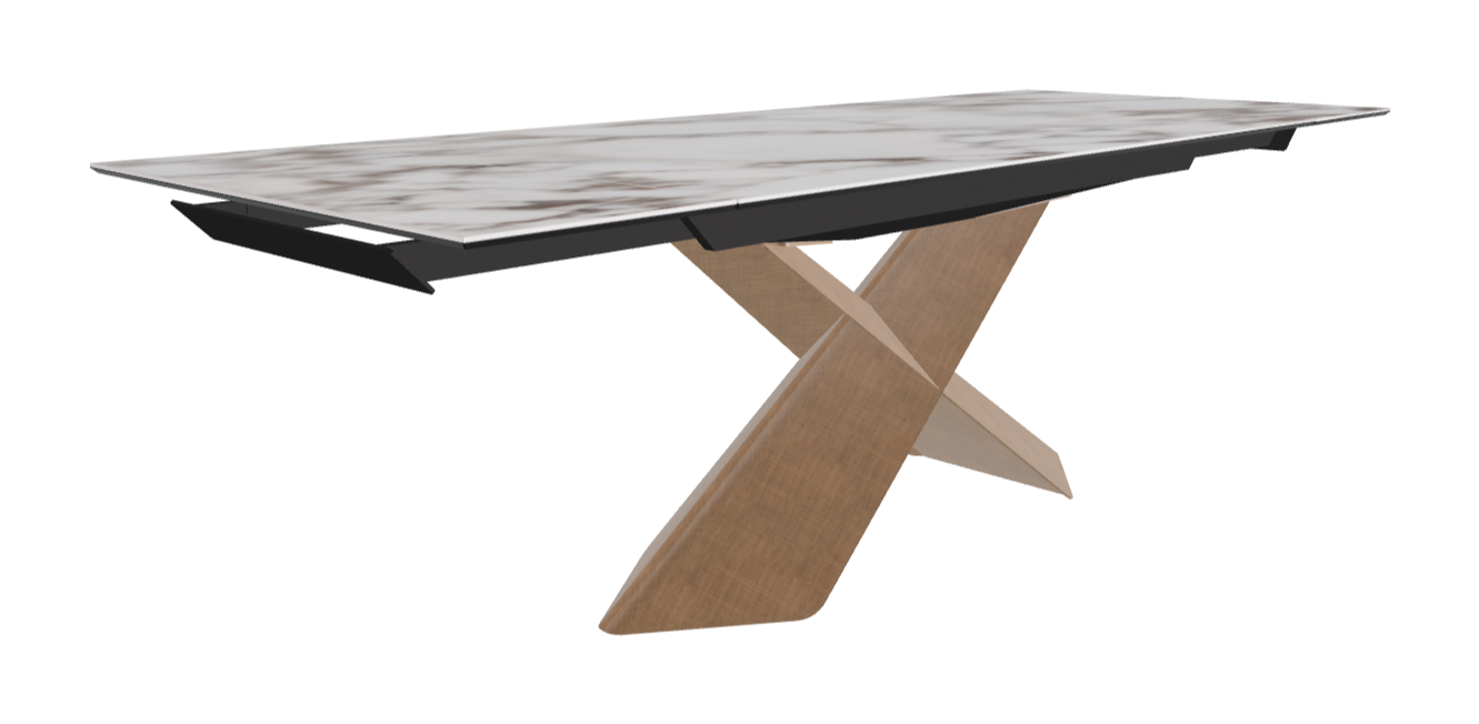 Cattelan Italia Tyron Keramik Drive Rectangular Extendible Dining Table – 160→236x90x74h
