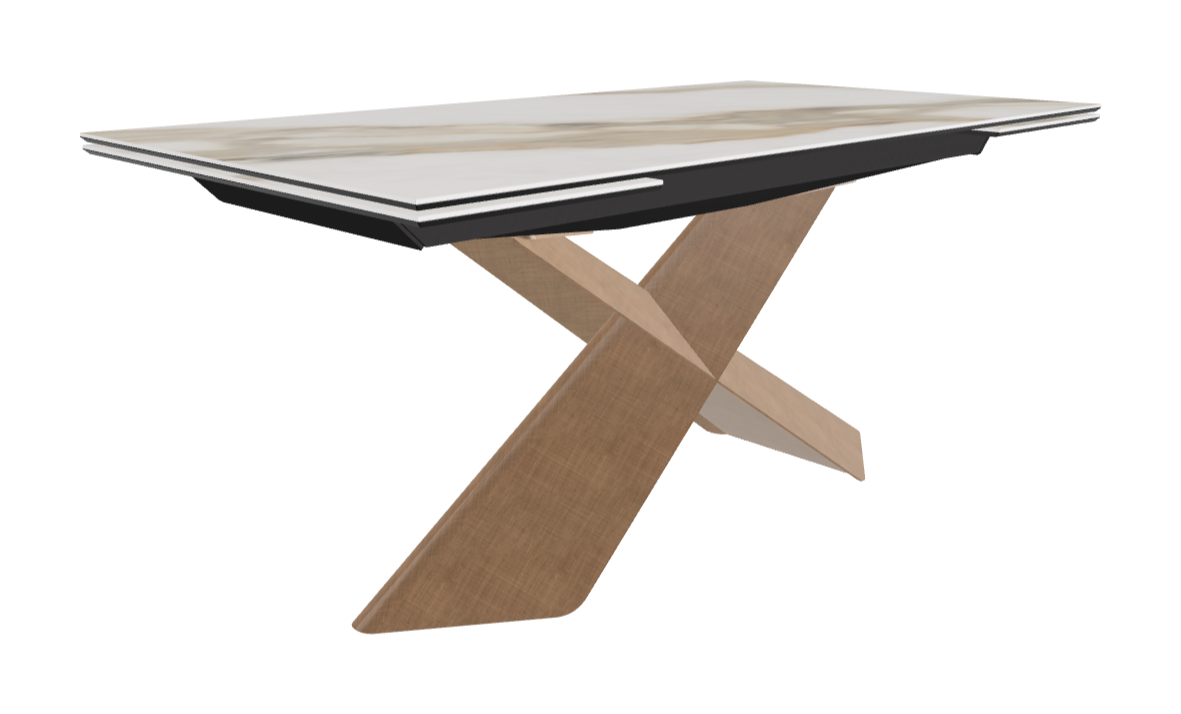 Cattelan Italia Tyron Keramik Drive Rectangular Extendible Dining Table – 160→236x90x74h