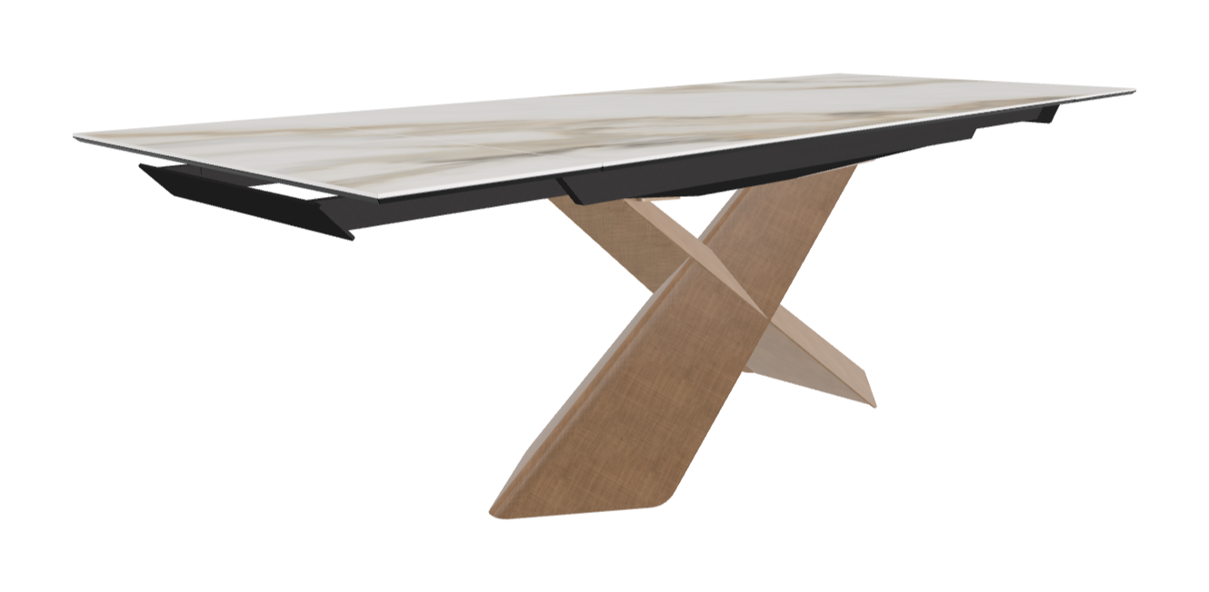 Cattelan Italia Tyron Keramik Drive Rectangular Extendible Dining Table – 160→236x90x74h