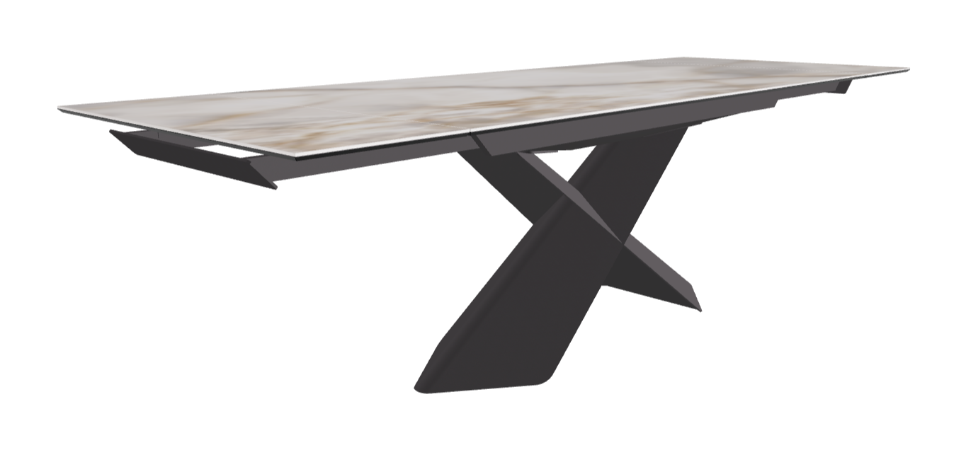 Cattelan Italia Tyron Keramik Drive Rectangular Extendible Dining Table – 182→258x90x74h