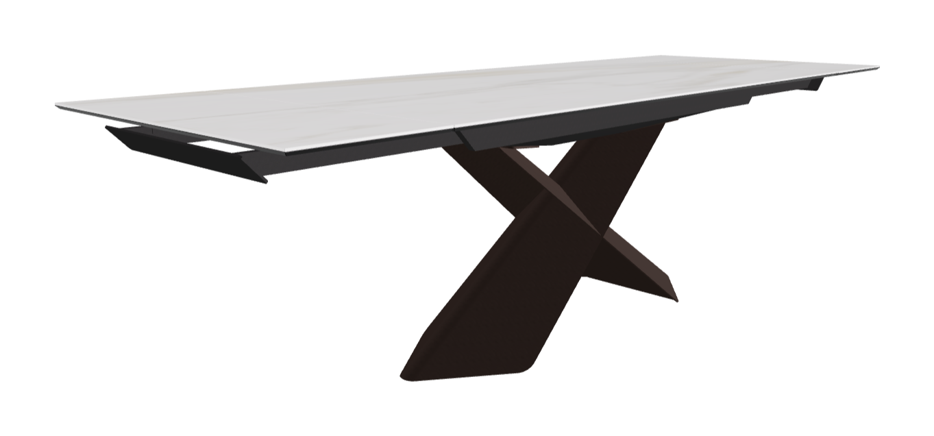 Cattelan Italia Tyron Keramik Drive Rectangular Extendible Dining Table – 182→258x90x74h