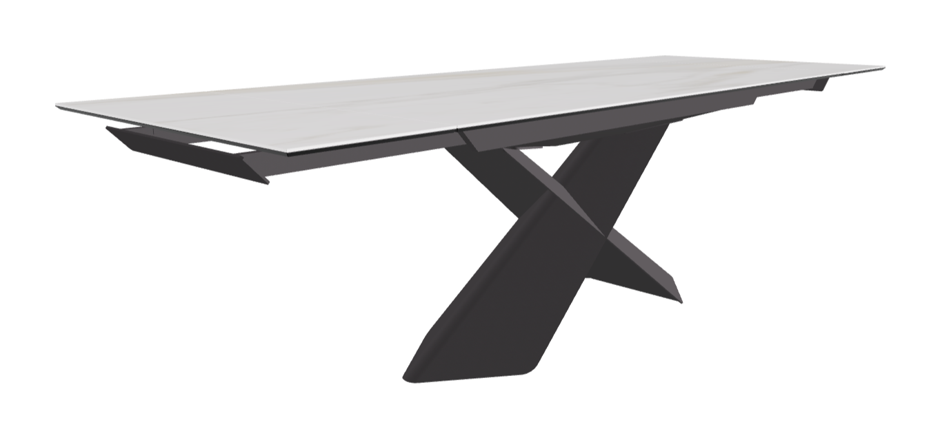 Cattelan Italia Tyron Keramik Drive Rectangular Extendible Dining Table – 182→258x90x74h