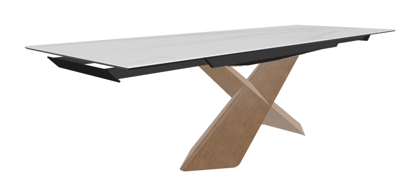 Cattelan Italia Tyron Keramik Drive Rectangular Extendible Dining Table – 182→258x90x74h