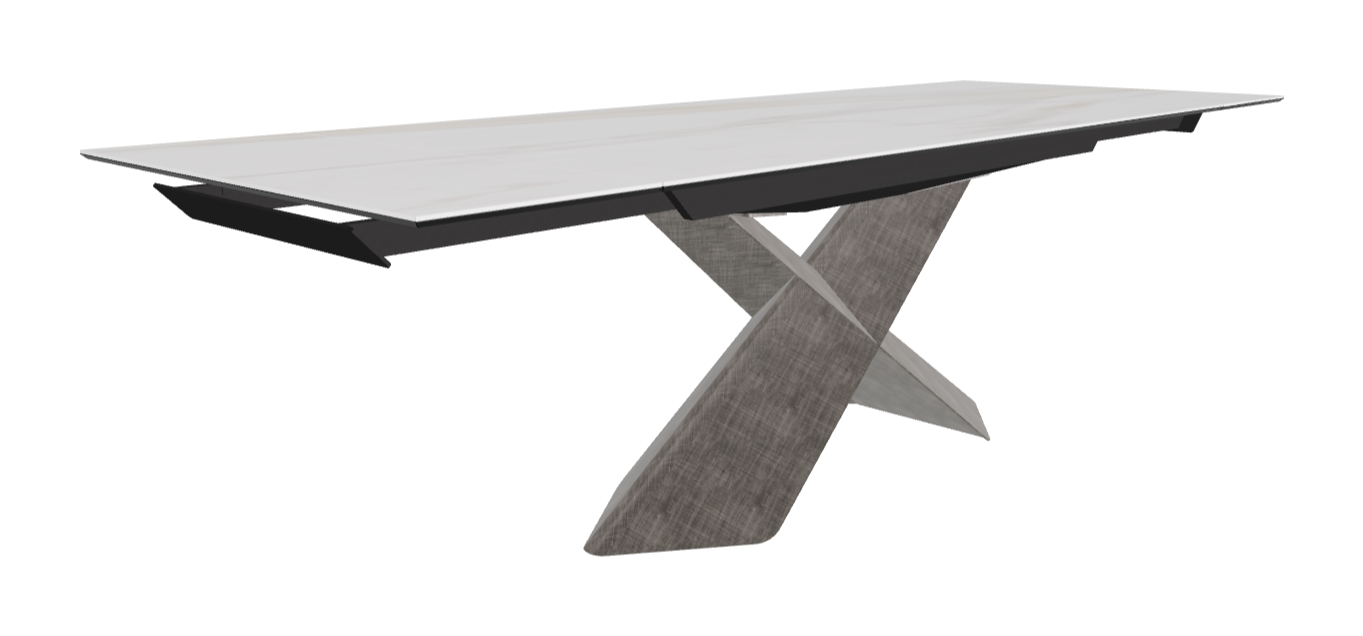 Cattelan Italia Tyron Keramik Drive Rectangular Extendible Dining Table – 182→258x90x74h
