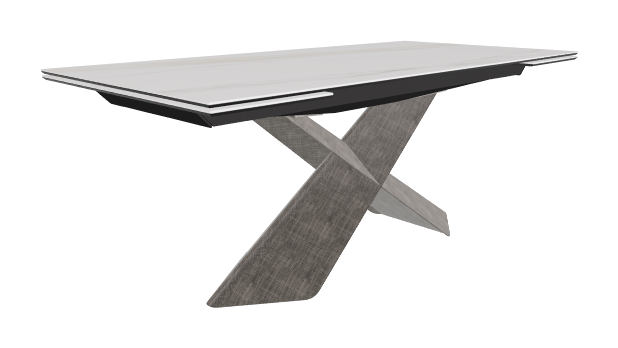 Cattelan Italia Tyron Keramik Drive Rectangular Extendible Dining Table – 182→258x90x74h