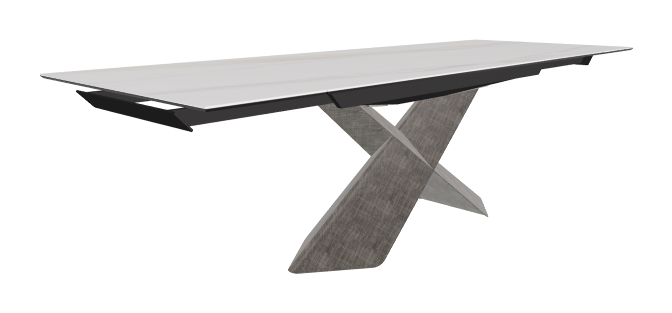 Cattelan Italia Tyron Keramik Drive Rectangular Extendible Dining Table – 182→258x90x74h