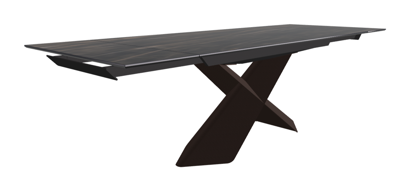 Cattelan Italia Tyron Keramik Drive Rectangular Extendible Dining Table – 182→258x90x74h