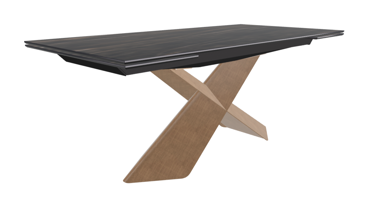 Cattelan Italia Tyron Keramik Drive Rectangular Extendible Dining Table – 182→258x90x74h