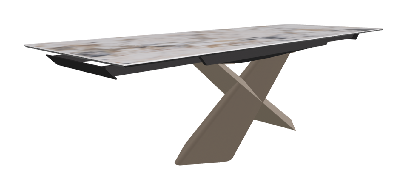 Cattelan Italia Tyron Keramik Drive Rectangular Extendible Dining Table – 182→258x90x74h